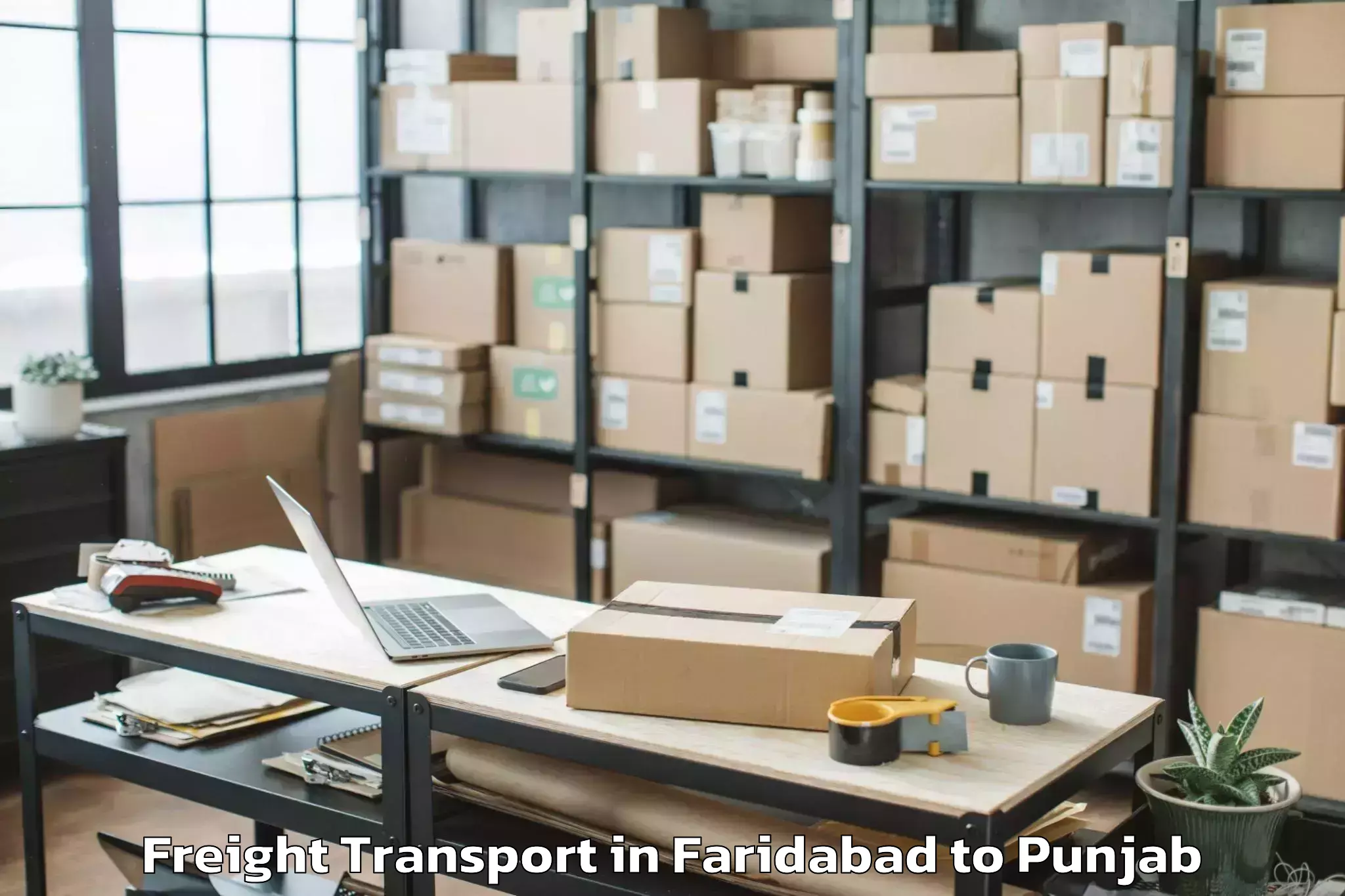 Reliable Faridabad to Abhilashi University Bathinda Freight Transport